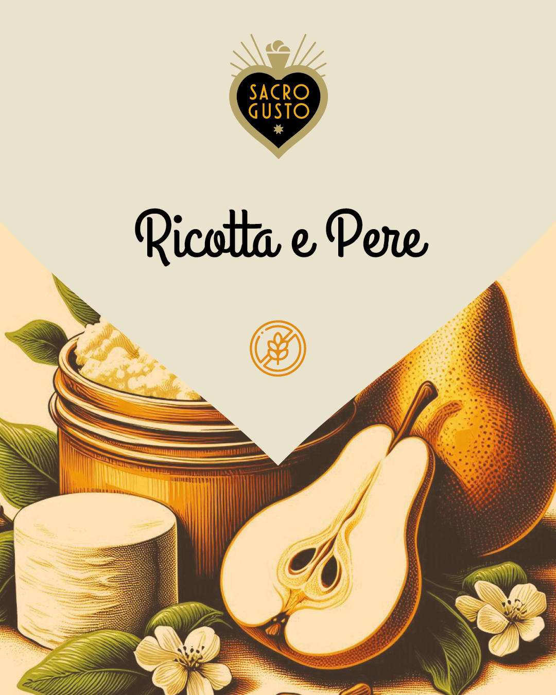 Sacro Gusto - Ricotta e pere